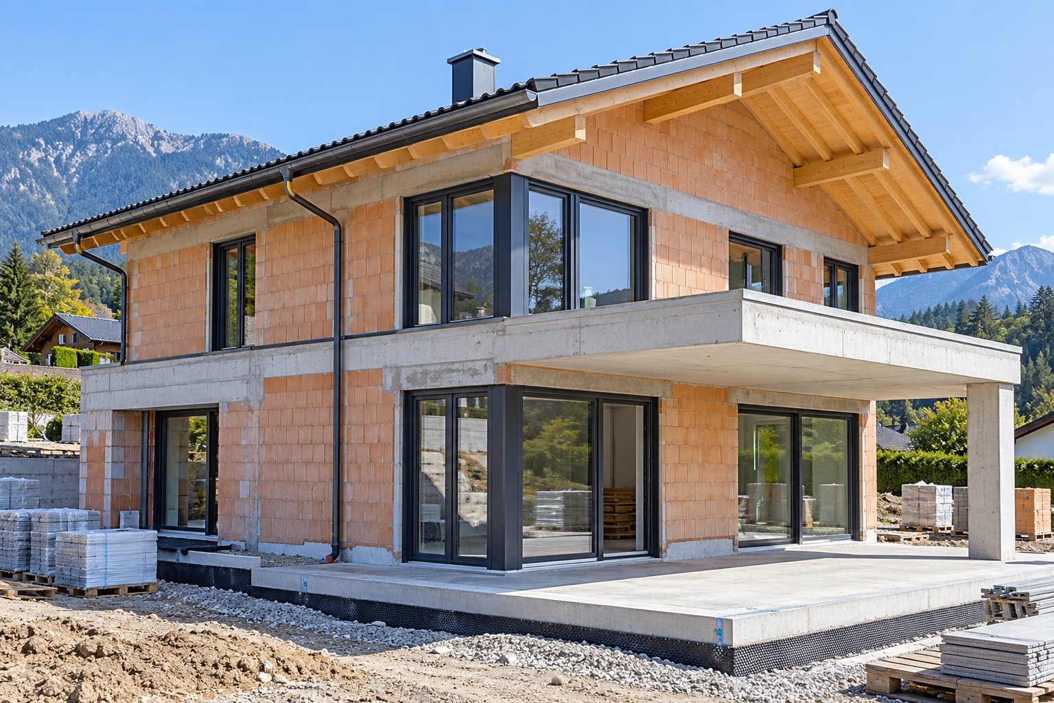 Gestaltungsbeispiel zum Thema Bauen und Außenraum